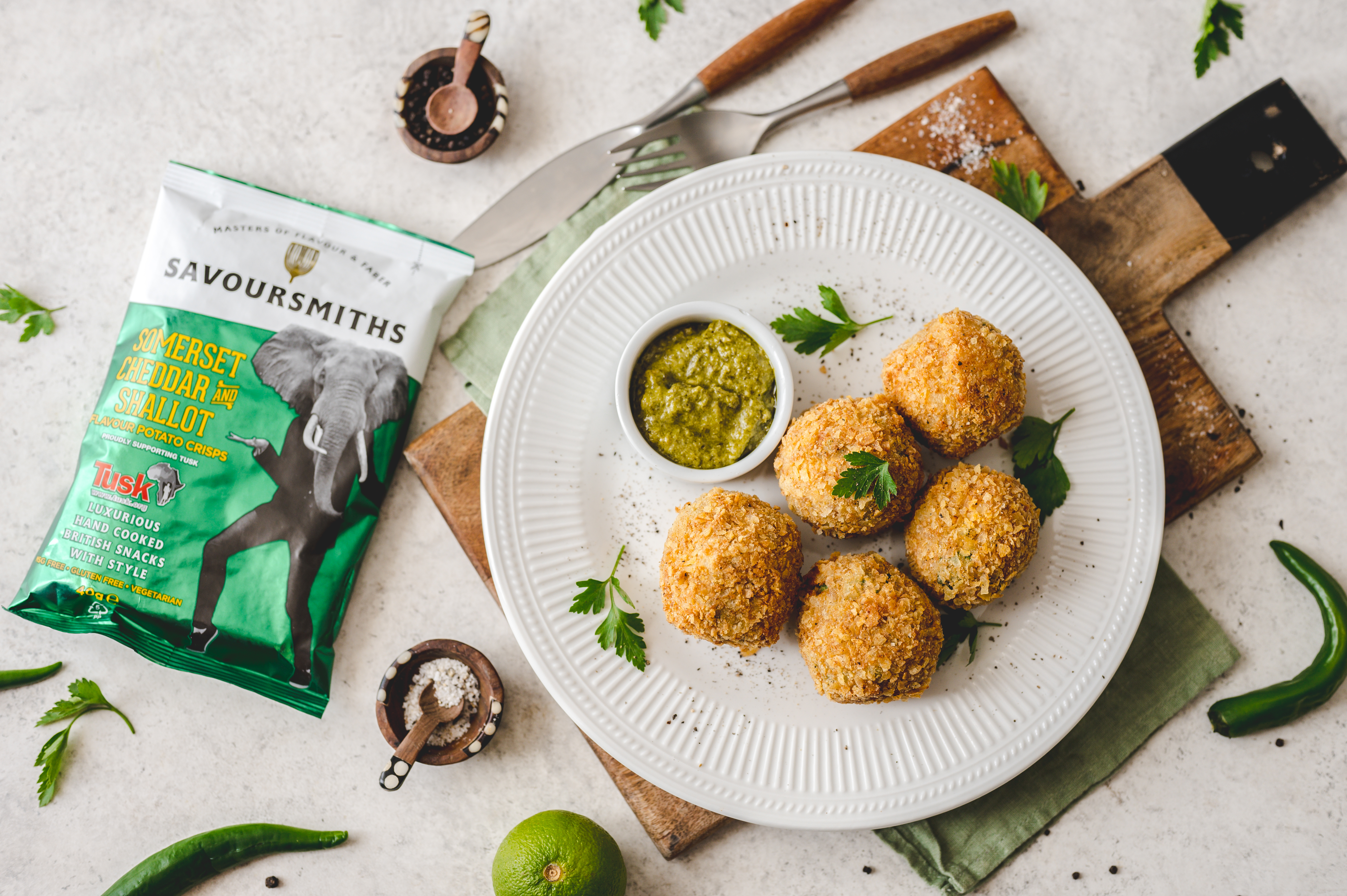 Krispiga linser-, ärt- & potatisbollar