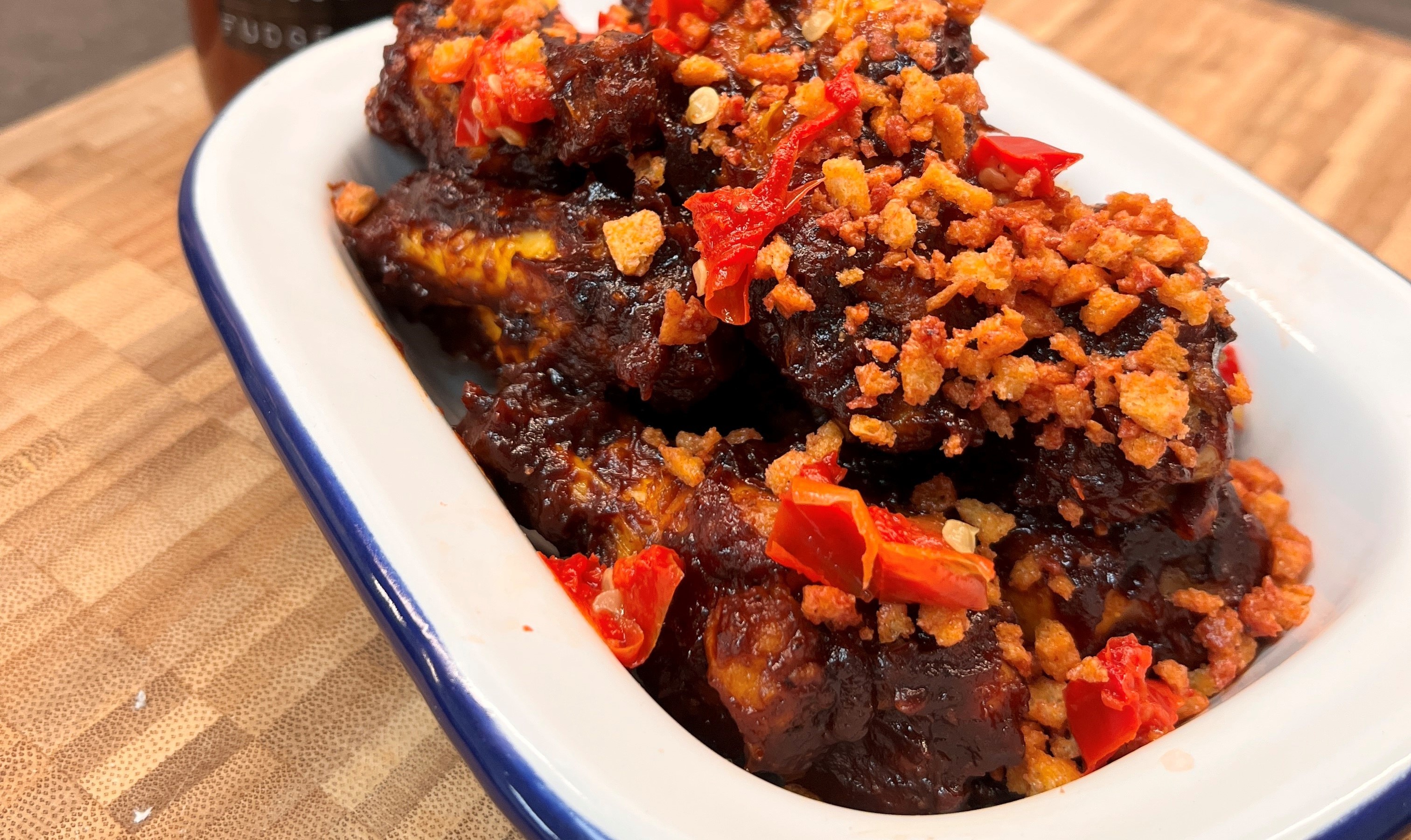 Cherry Bourbon BBQ wings