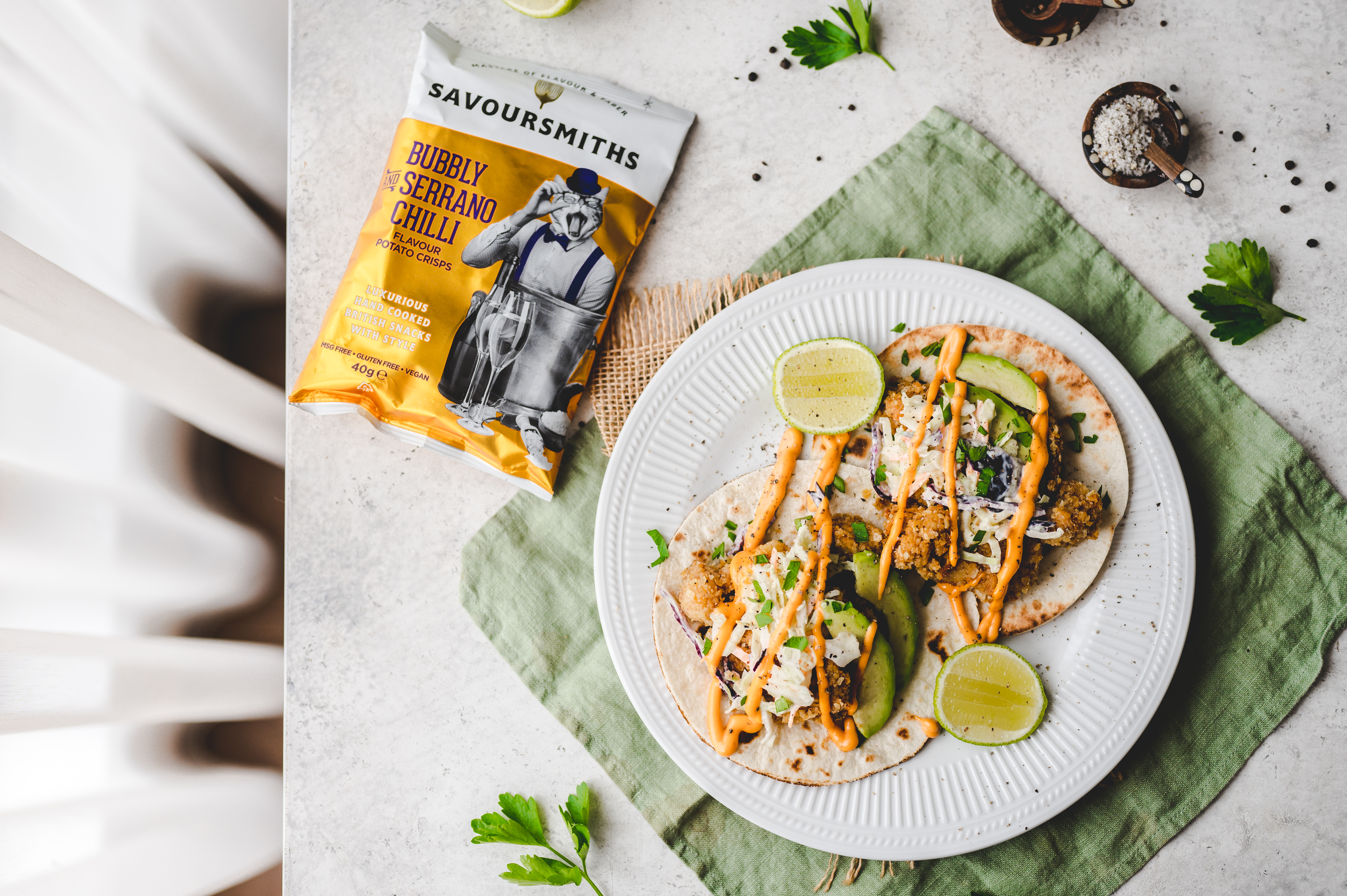 Blomkålstacos i Air fryer