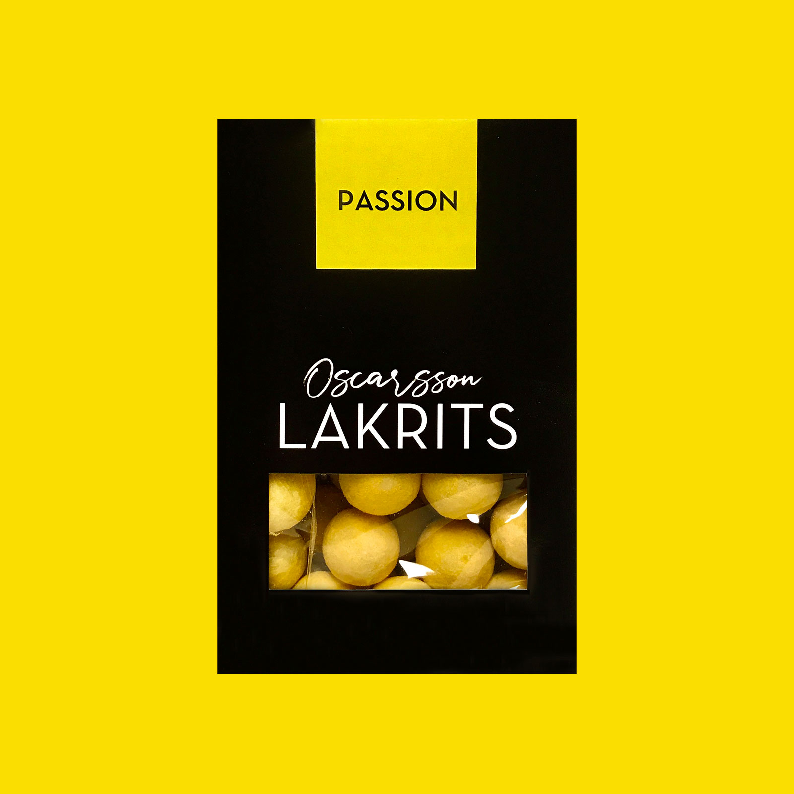 Examen: Chokladdragerad lakrits med passionsfrukt