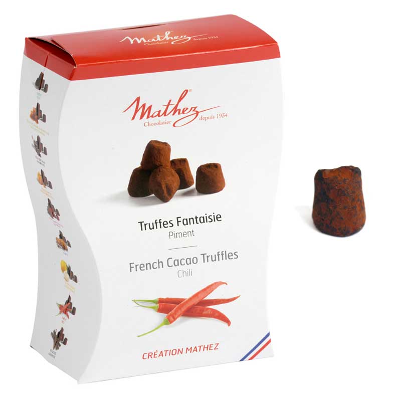 Krämig fransk tryffel med het chili