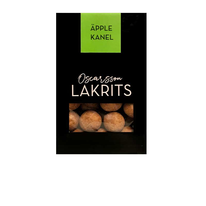 Chokladdragerad lakrits med kanel och äpple