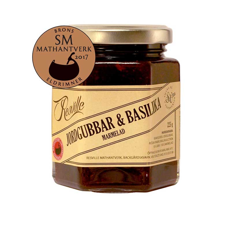 Jordgubb- och basilikamarmelad