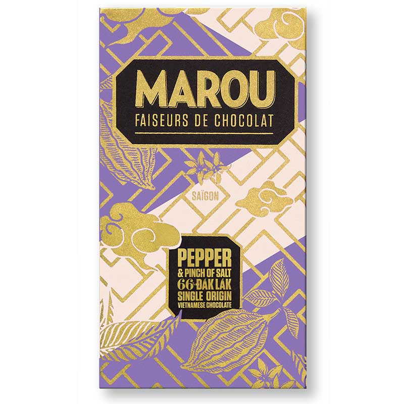 Mörk choklad med peppar och salt