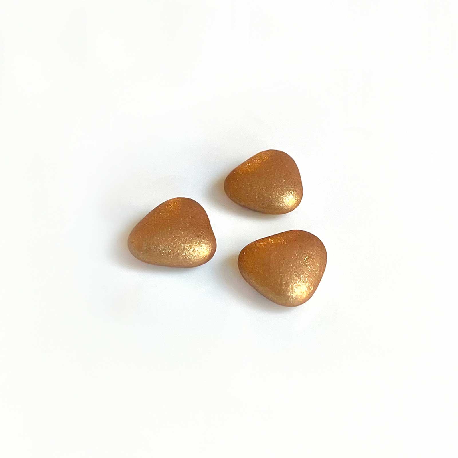 Guldhjärtan av mörk choklad