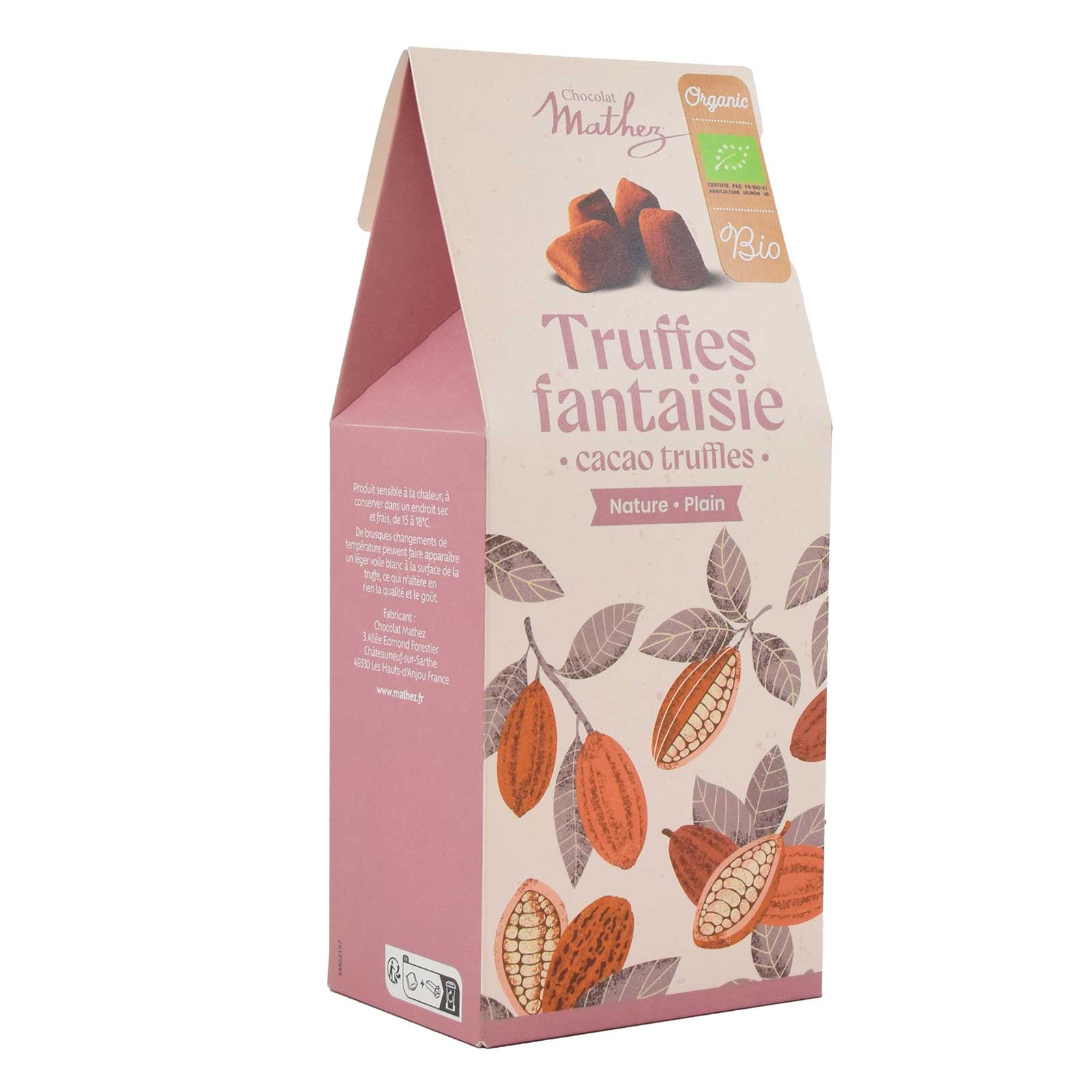 Ekologisk chokladtryffel naturell