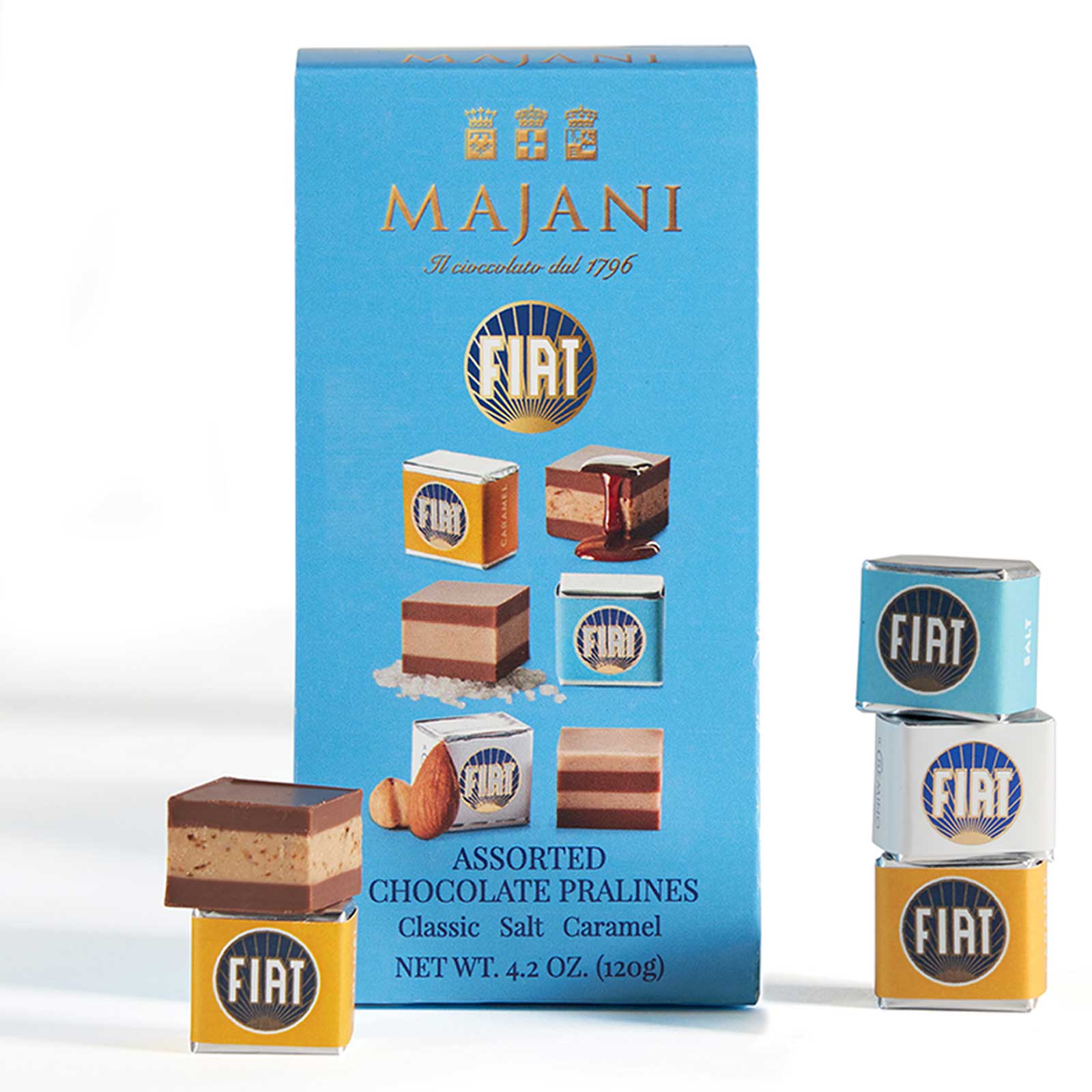 Presentask med 3 olika Fiatcreminos