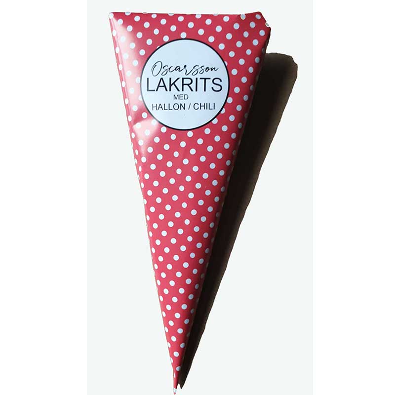 Glutenfri chokladdragerad lakrits med hallon och chili