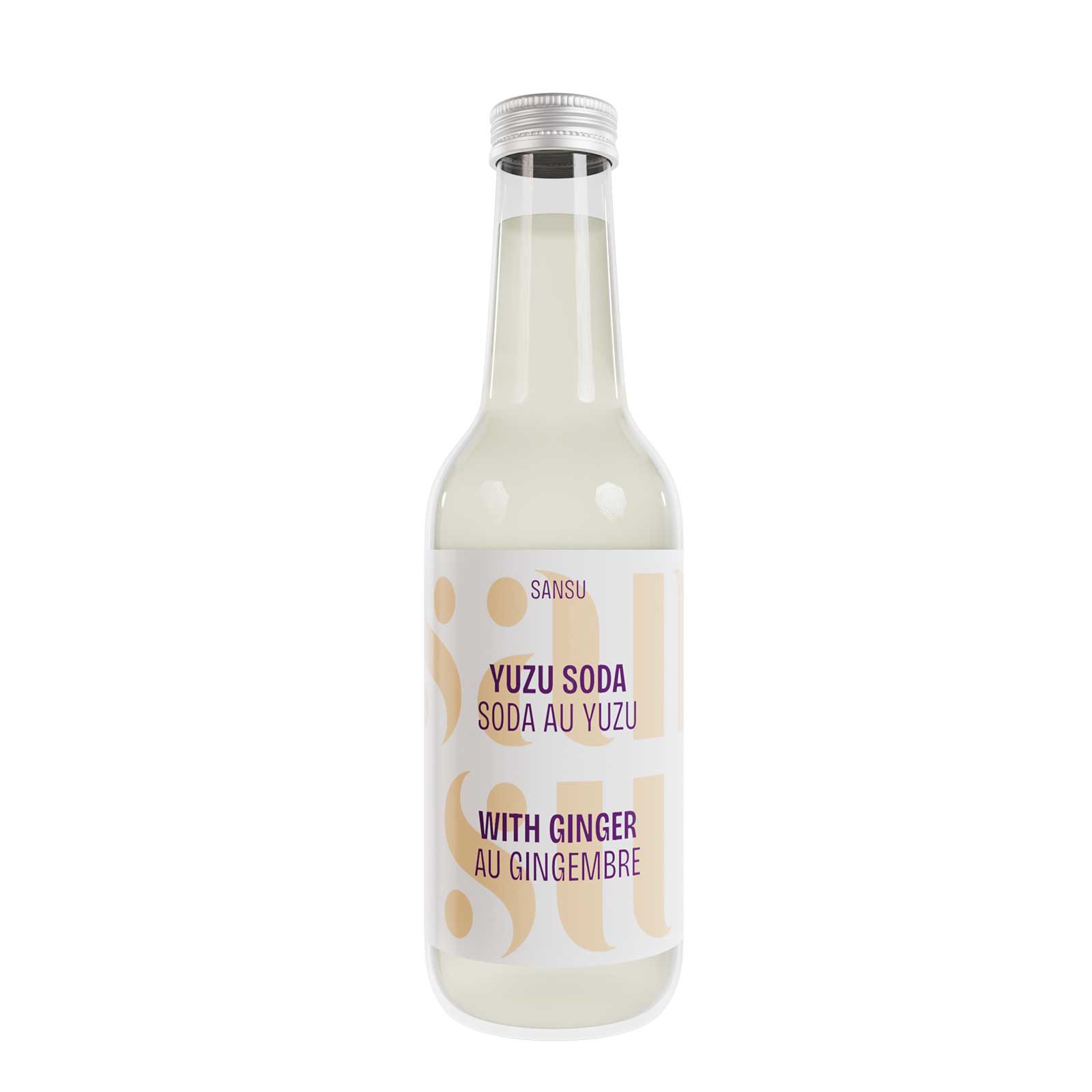 Kolsyrad yuzu med ingefära (12 st)