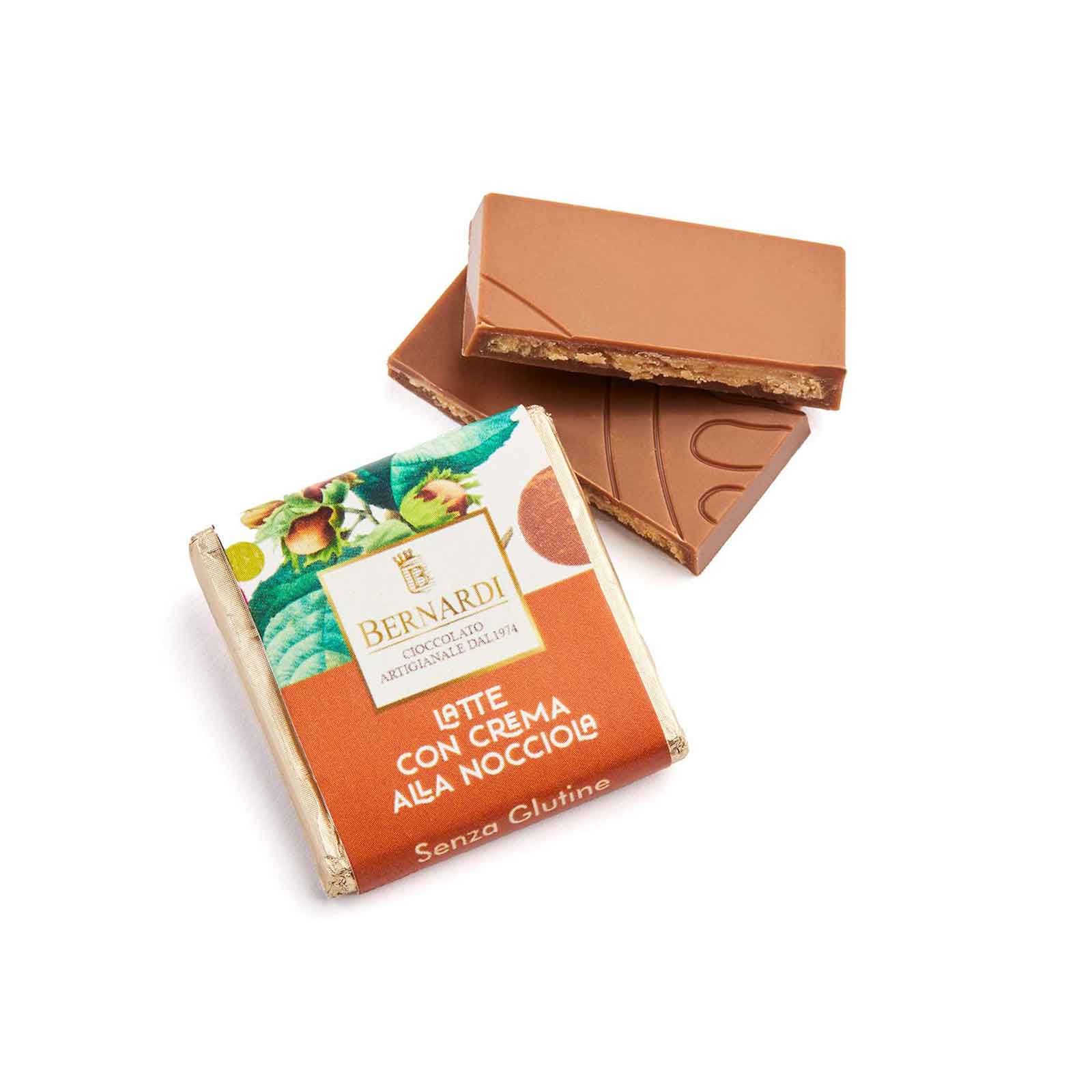 Chokladnaps med hasselnötsfyllning