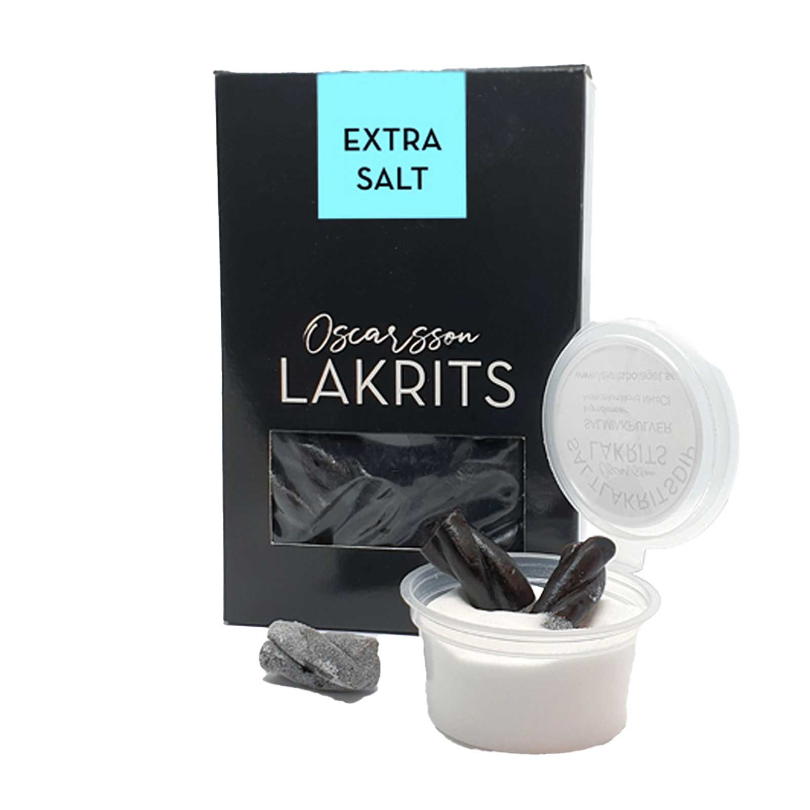 Extra salt lakrits med salmiakdipp